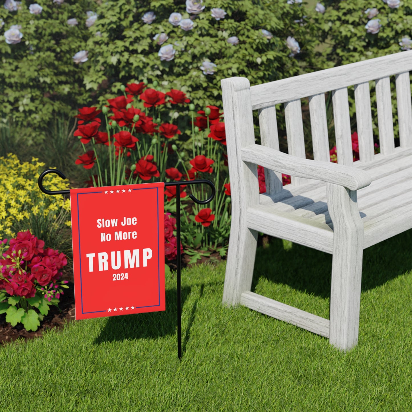 Slow Joe No More Trump 2024 Garden Banner